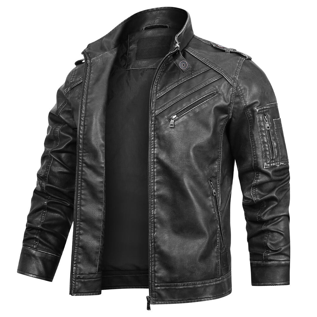 Chaqueta de cuero clásica