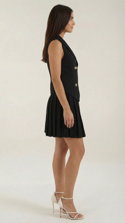 Minivestido con diseño de blazer
