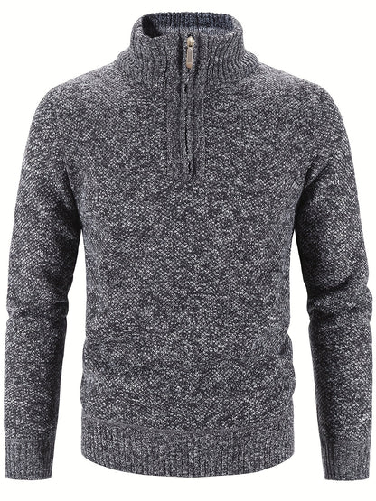 Stylish Casual Half-Zip Sweater