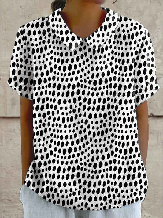 Polka Dot Print Shirt