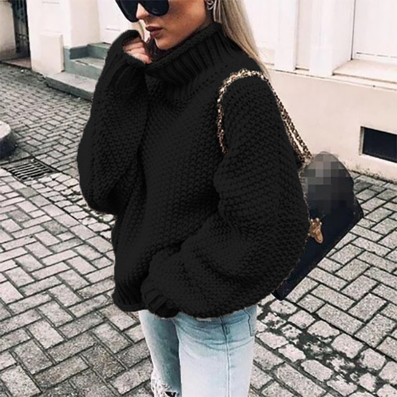 Women’s Chunky Knit Turtleneck Sweater