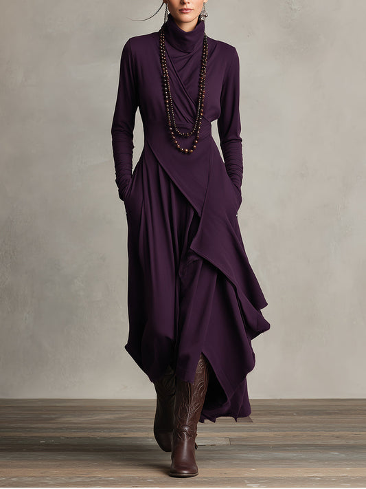 Elegant Draped Dress
