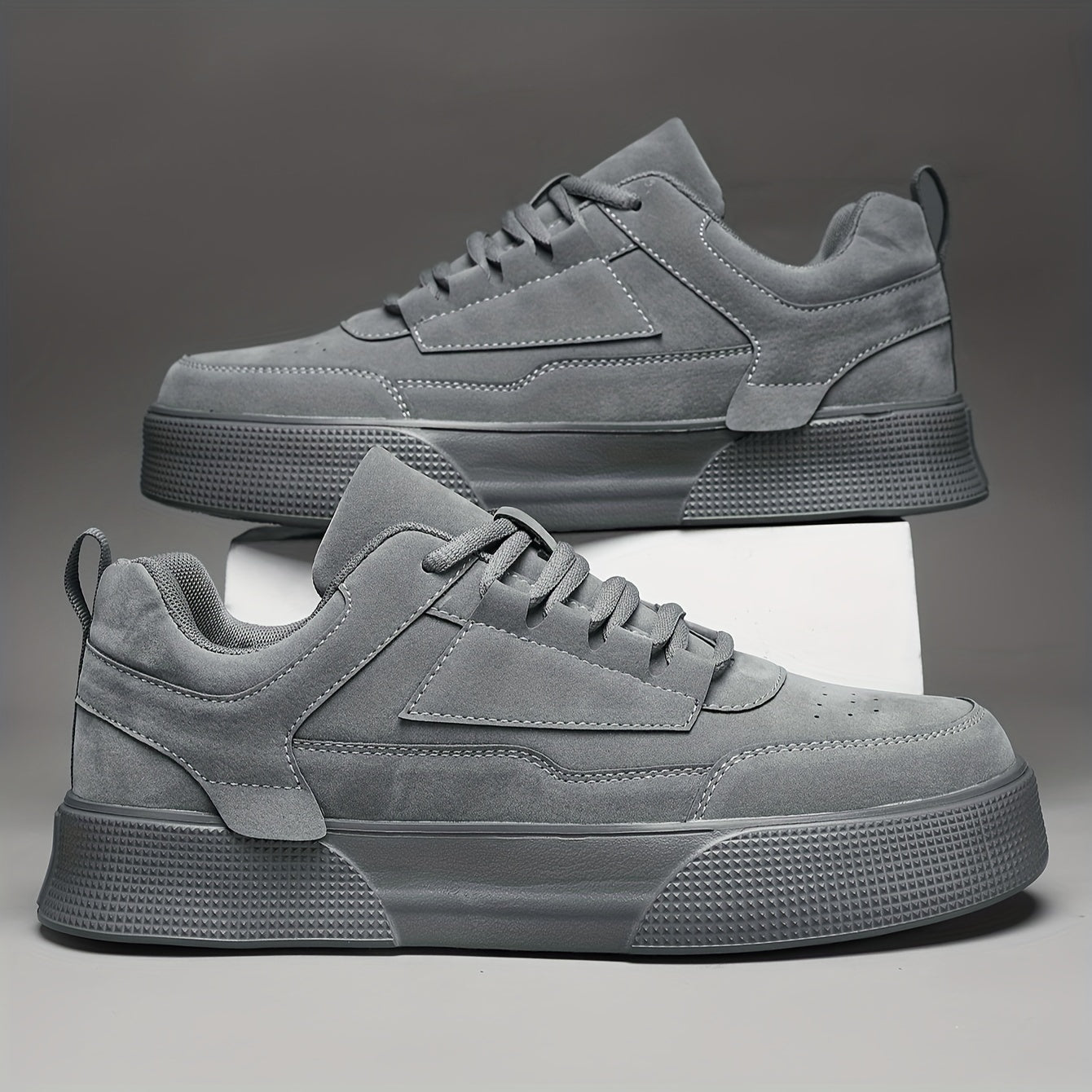Men’s Chunky Sole Lace Up Street Sneakers