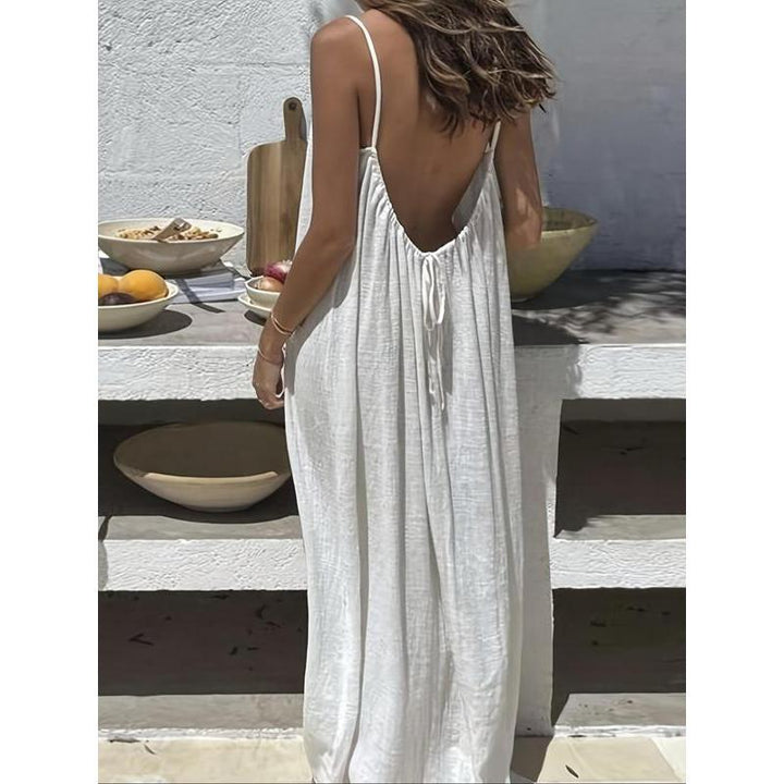 Women's Solid Color Cami Lounge Dress