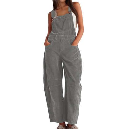 Stylish Barrel Wide Leg Overall Jumpsuit