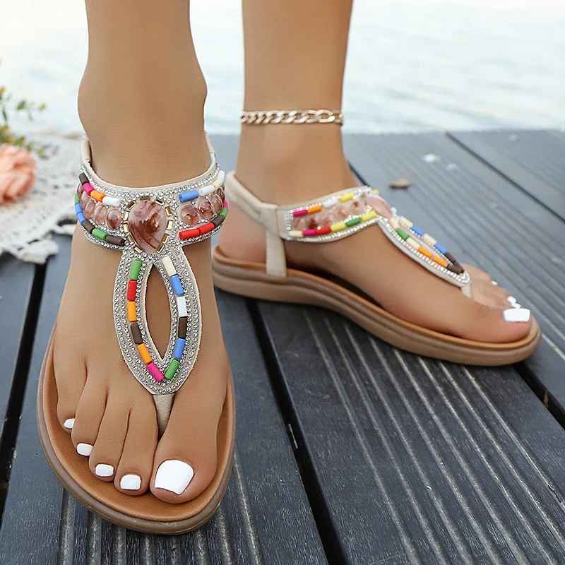 BOHO BEADED SANDALS