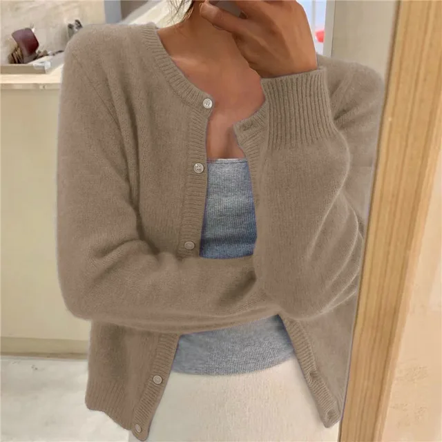 Women’s Winter Casual Long Sleeve Button Cardigan
