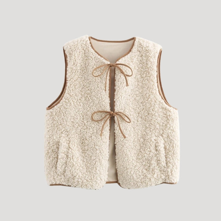 Women’s Spring Tie-Front Cozy Vest