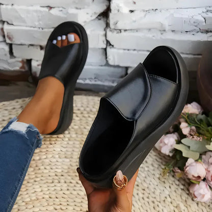 Sandalias ortopédicas sin cordones con cuña