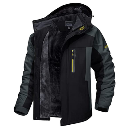 Chaquetas de invierno resistentes con cremallera para hombre