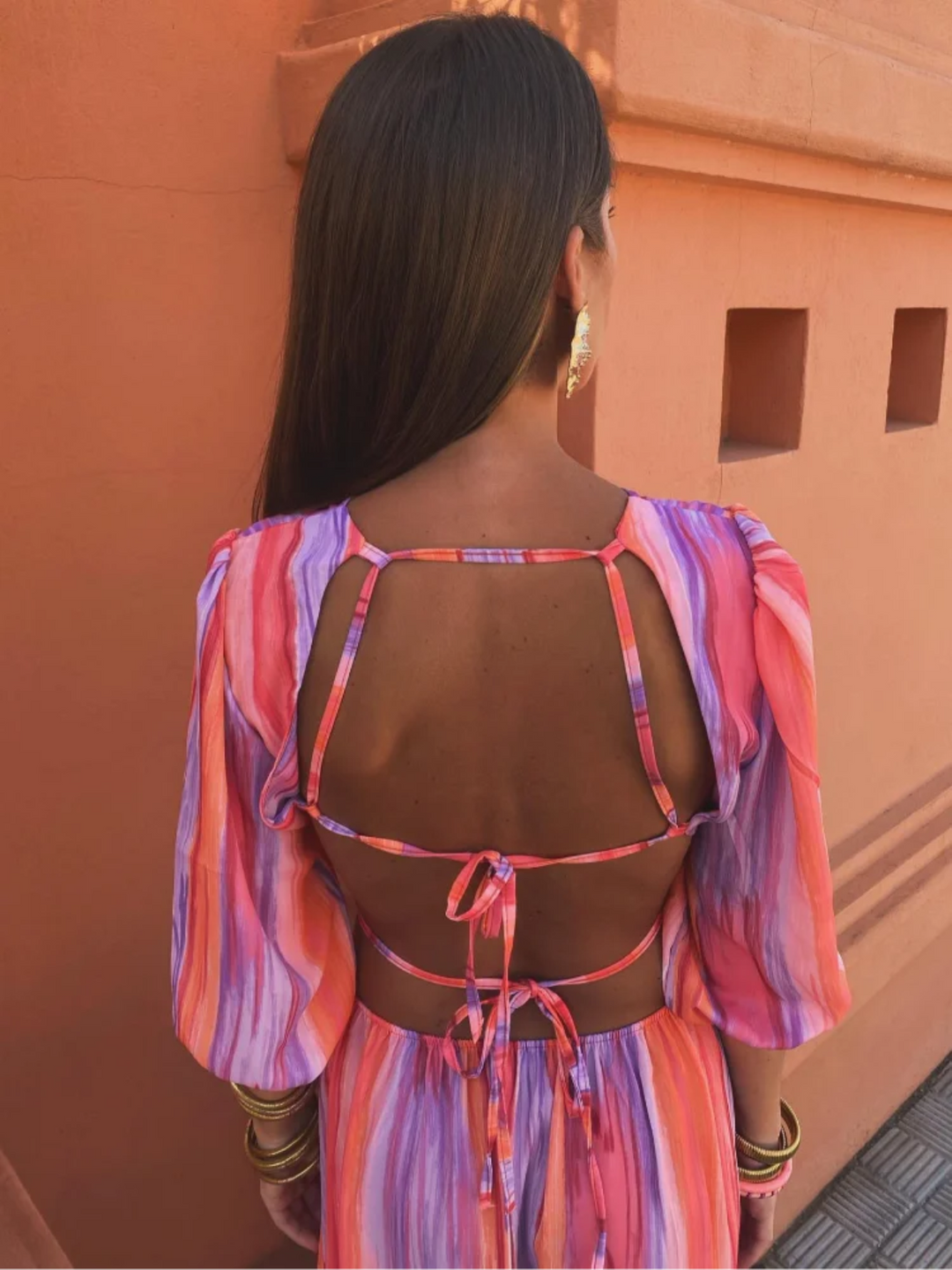Vestido maxi sin espalda