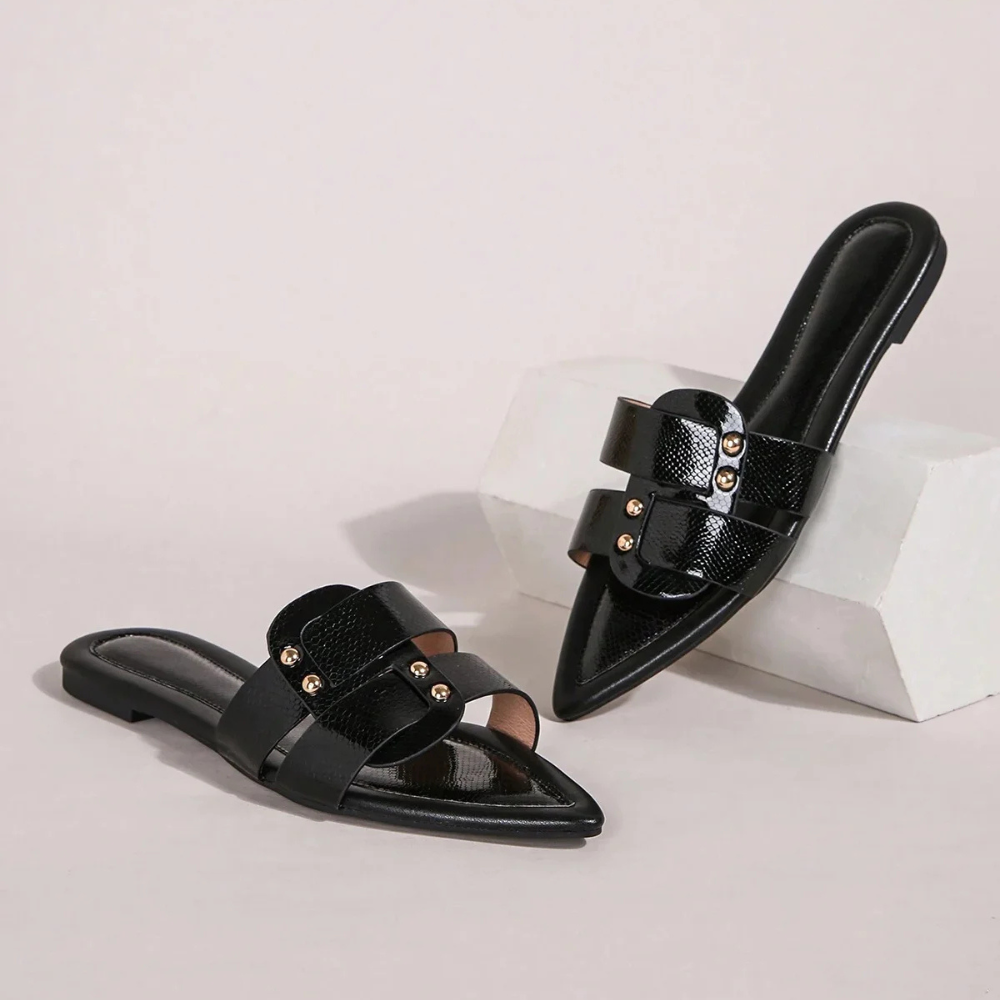 Sandalias planas puntiagudas elegantes Albara