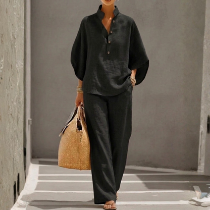 BIANCA | COTTON BAT-SLEEVE SET