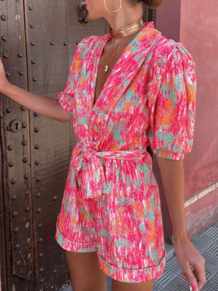 Mono elegante de talle alto