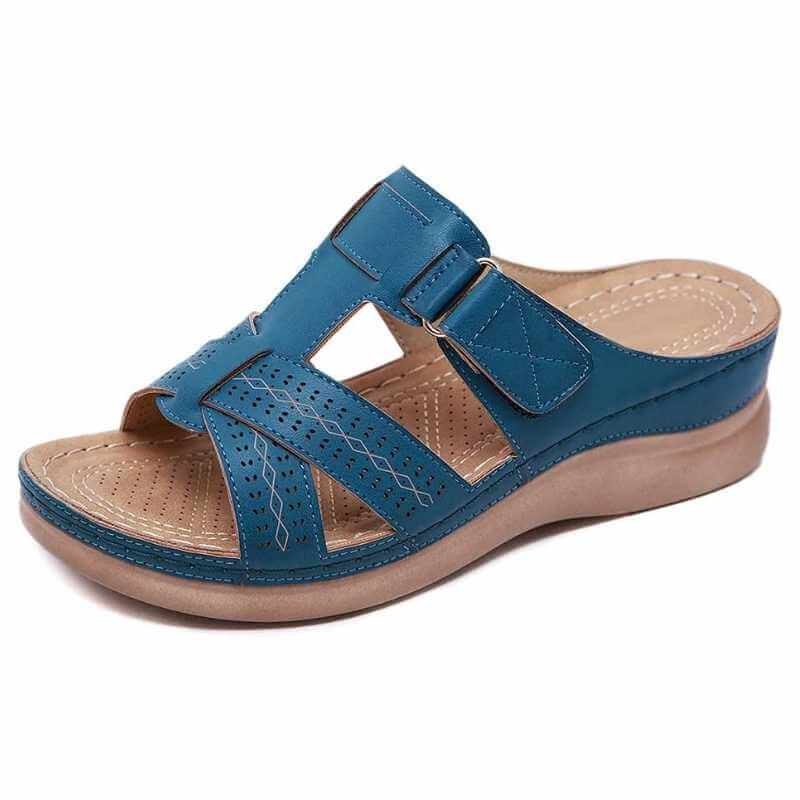 Sandalias ortopédicas de cuña baja Corsica