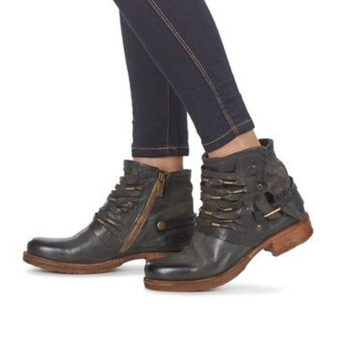 Women’s Casual Trendy Strap Short Boots