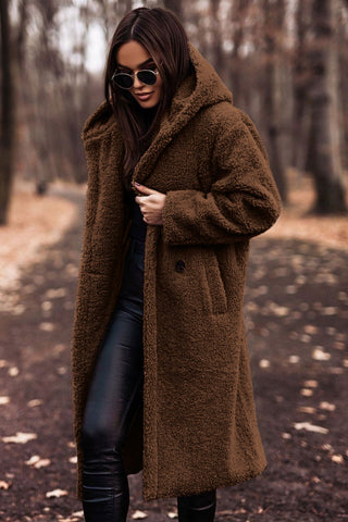 Women's Faux Fur Hooded Winter Coat