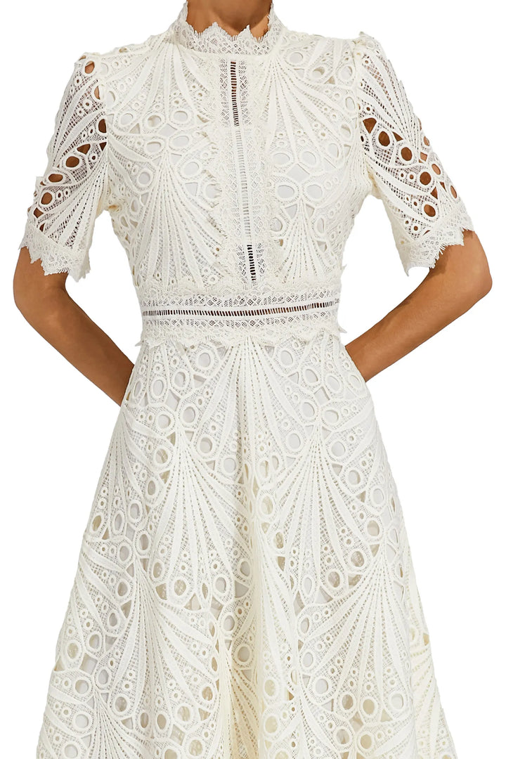 Women’s Chic Lace Midi Dress