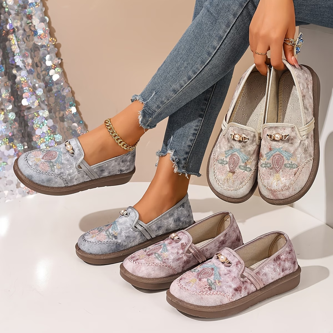 Juniper - Mocasines sin cordones bordados