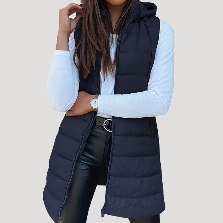 Winter Hooded Puffer Women Vest