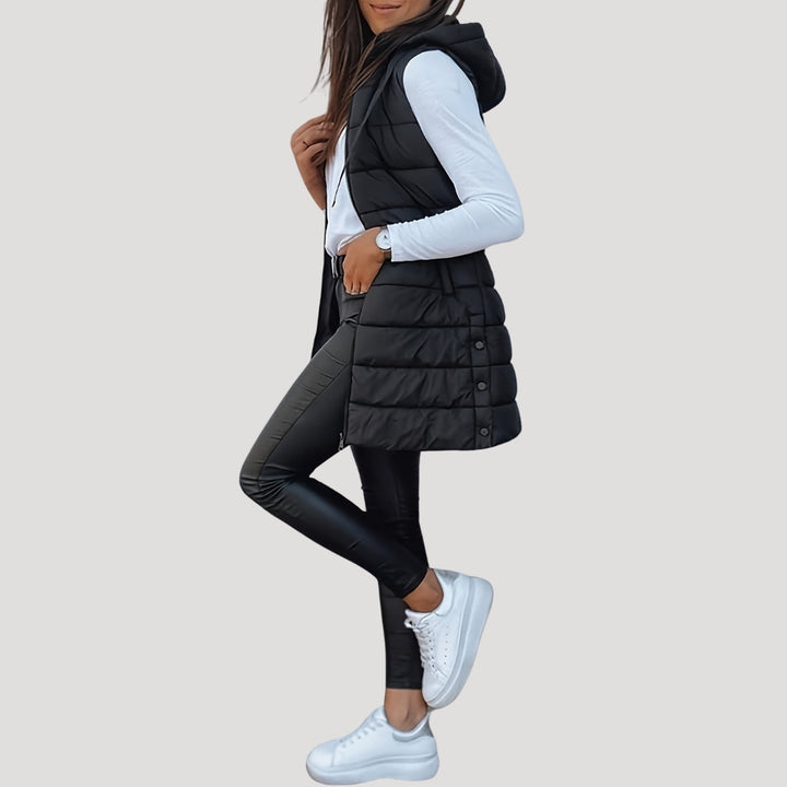 Winter Hooded Puffer Women Vest