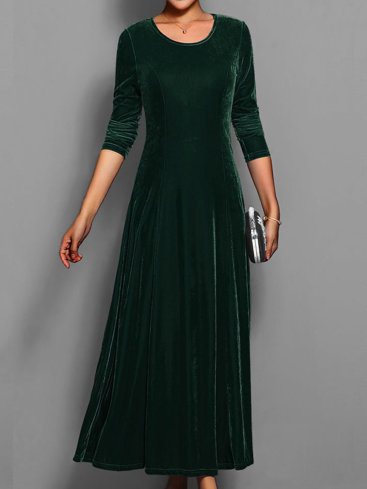 Vestido de fiesta formal de manga larga para mujer