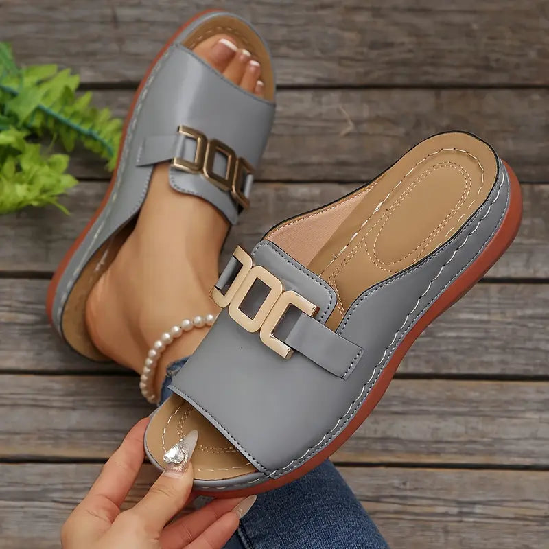 Lucerra - Strappy Sandals with Buckle
