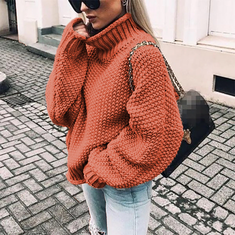Women’s Chunky Knit Turtleneck Sweater