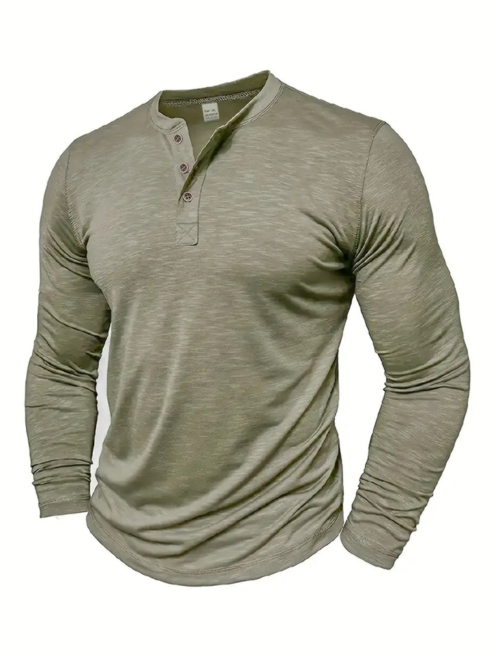 Camisa Henley Supreme de ajuste perfecto