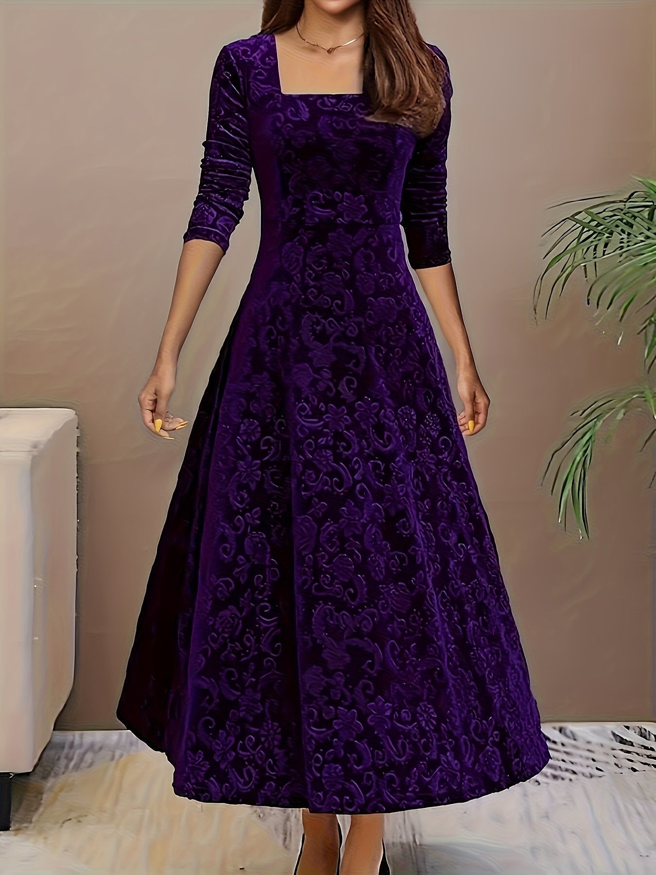 Women’s Square Neck Party Dress
