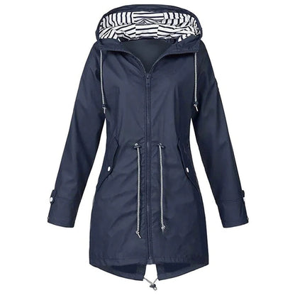 Women’s Casual Hooded Lightweight Raincoat