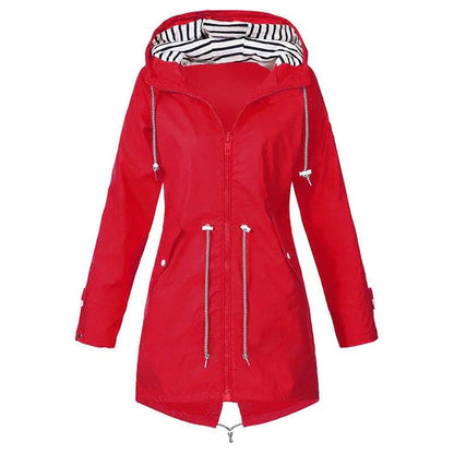 Women’s Casual Hooded Lightweight Raincoat