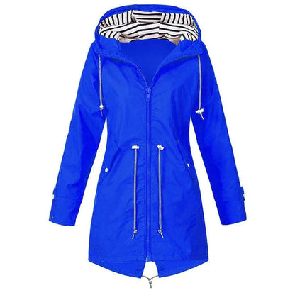 Women’s Casual Hooded Lightweight Raincoat