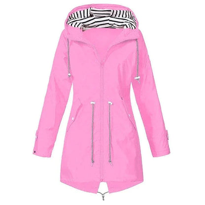 Women’s Casual Hooded Lightweight Raincoat