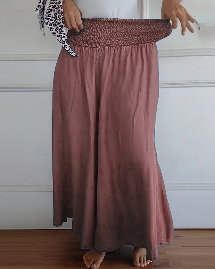 Pantalones cómodos de pierna ancha