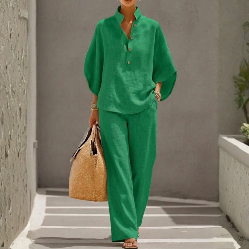 BIANCA | COTTON BAT-SLEEVE SET