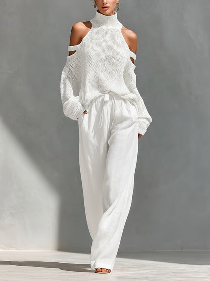 Camilla | Fashionable Knit and Linen Set
