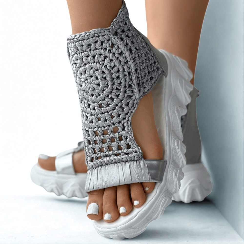 Sandalias de cuña trenzadas Sorra