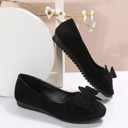 Women’s Spring Bow Accent Ballet Flats