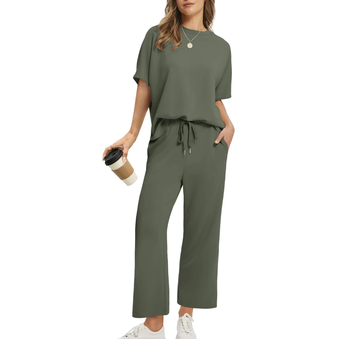 Conjunto de salón extragrande corto para mujer