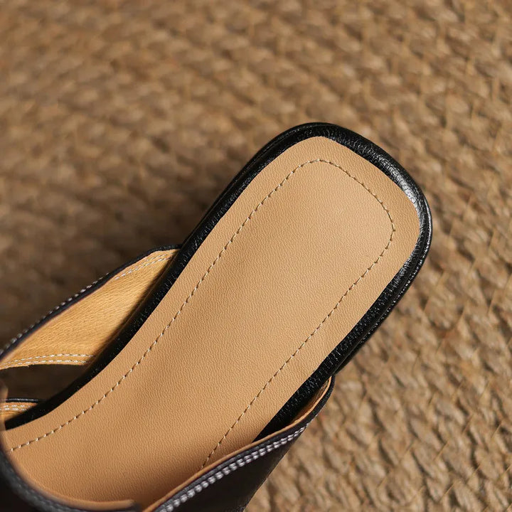 Genuine Leather Mules