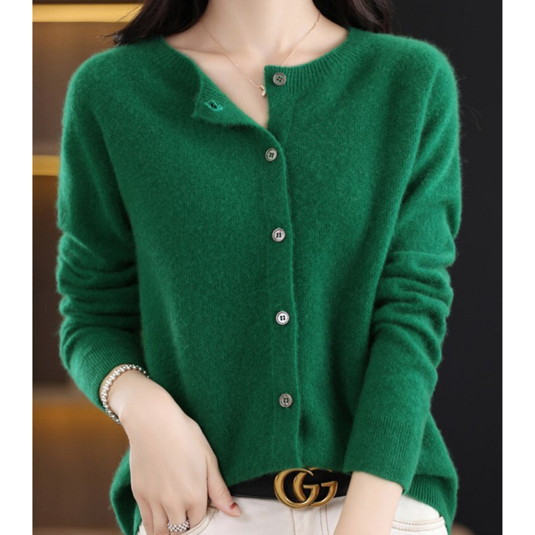 Women’s Long Sleeve Classic Button Merino And Wool Sweaters