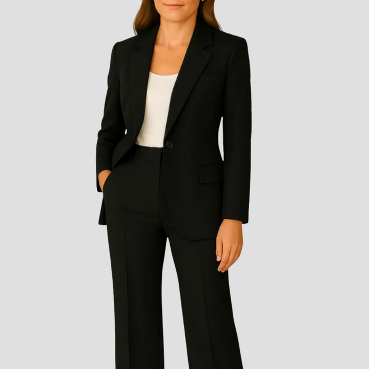 Women’s  Tailored Suit Set with Long Blazer