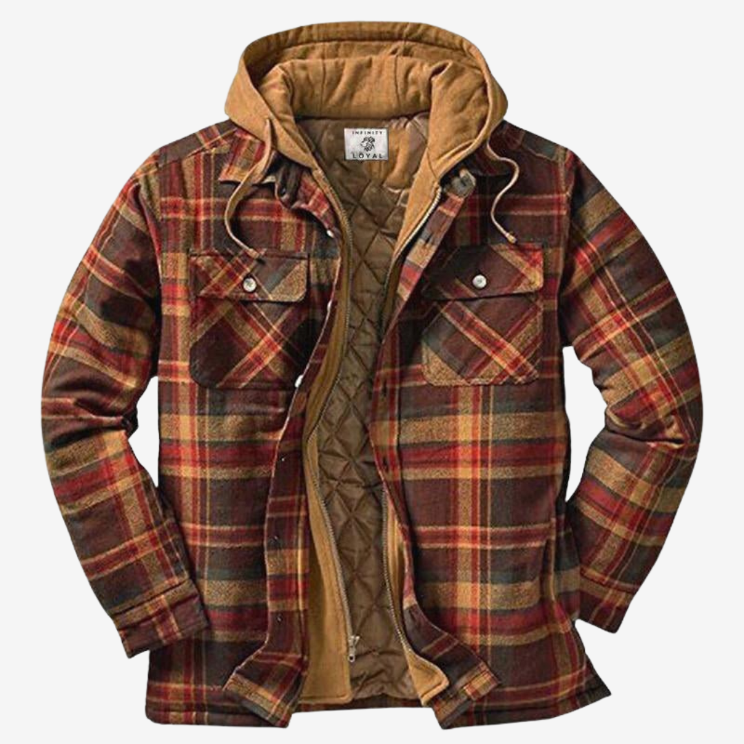 Chaqueta de franela con estilo