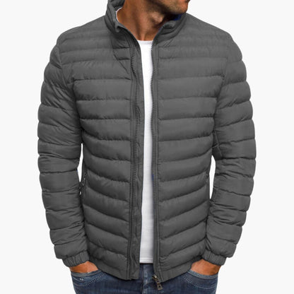 Comfortable Striped Warm Jacket