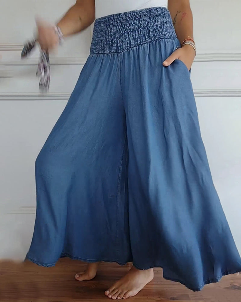 Comfy Wide-Leg Trousers