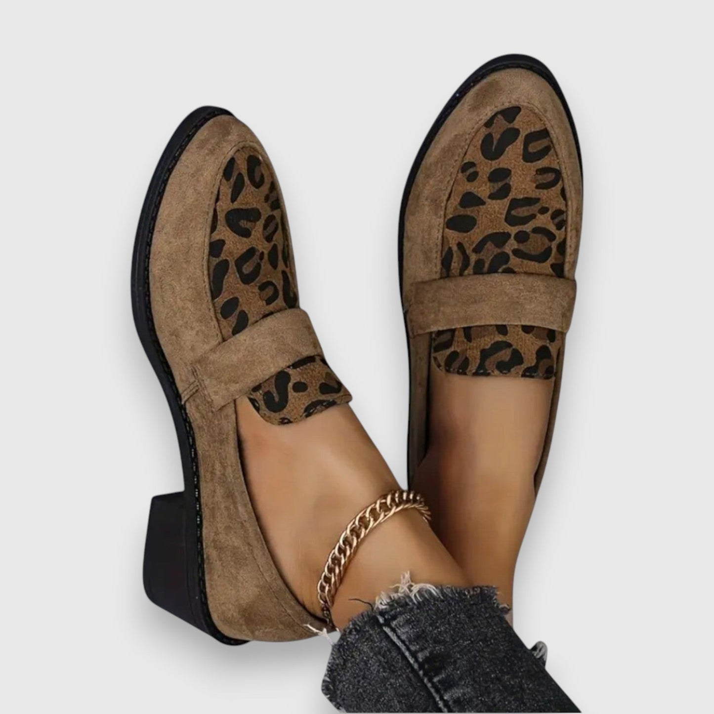 Wild Chic Leopard Print Loafers