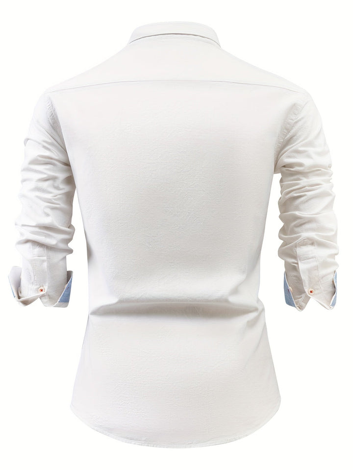 Camisa abotonada refinada