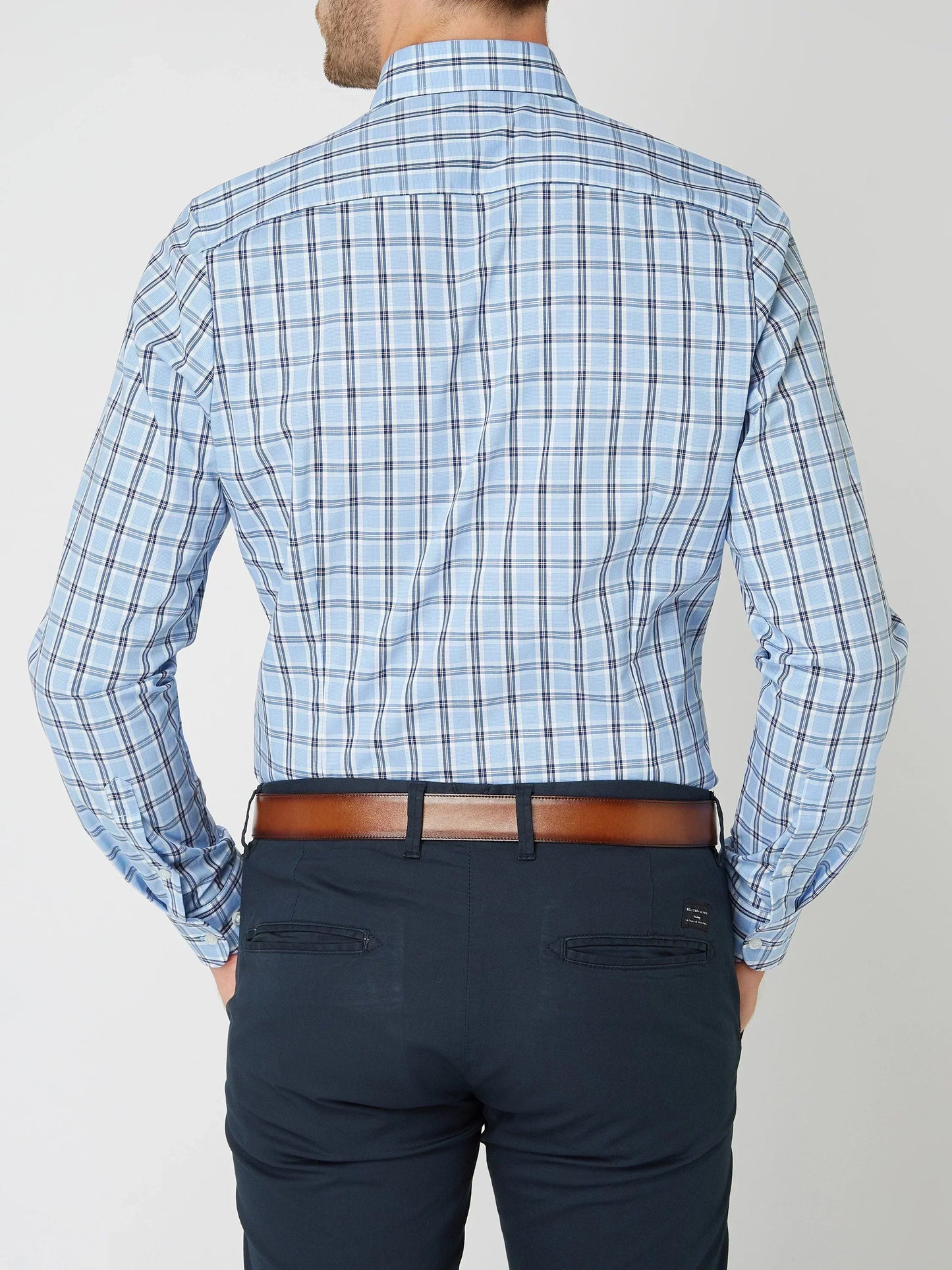 Men's Checkered Button-Down Shirt