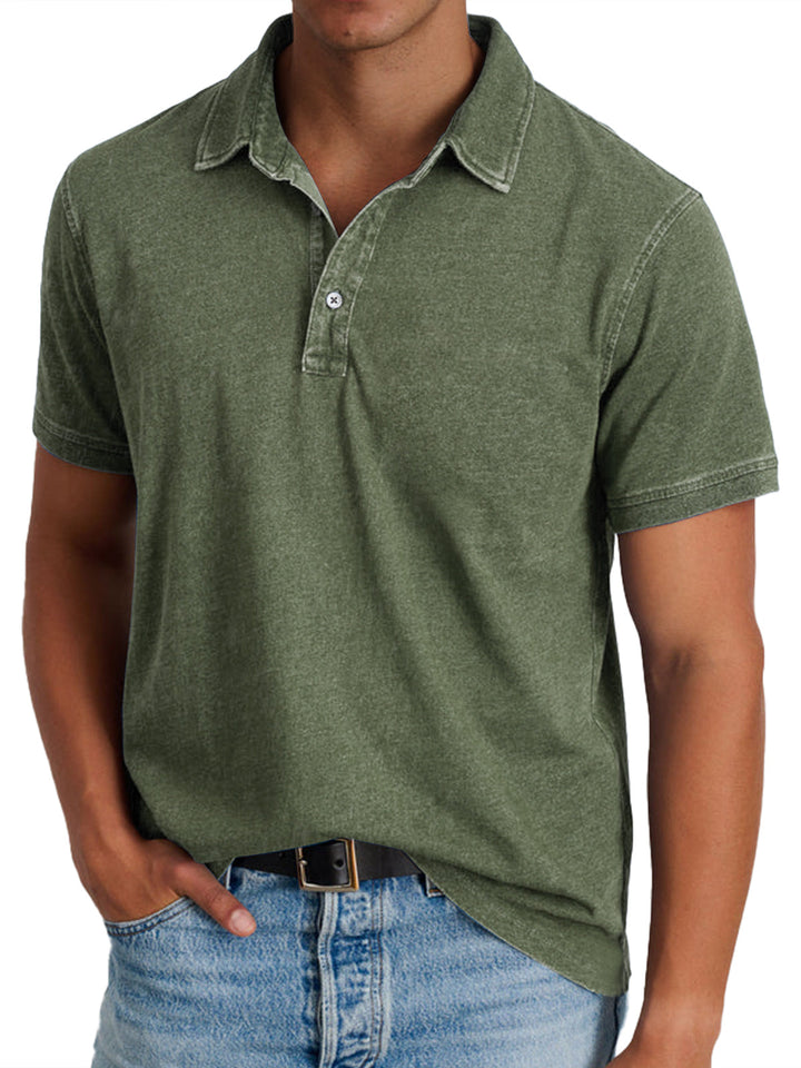 Camisa polo con cuello clásico